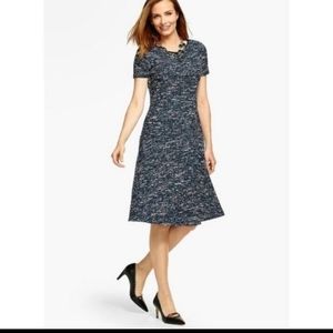 Talbots Tweed Knit Fit and Flare Dress